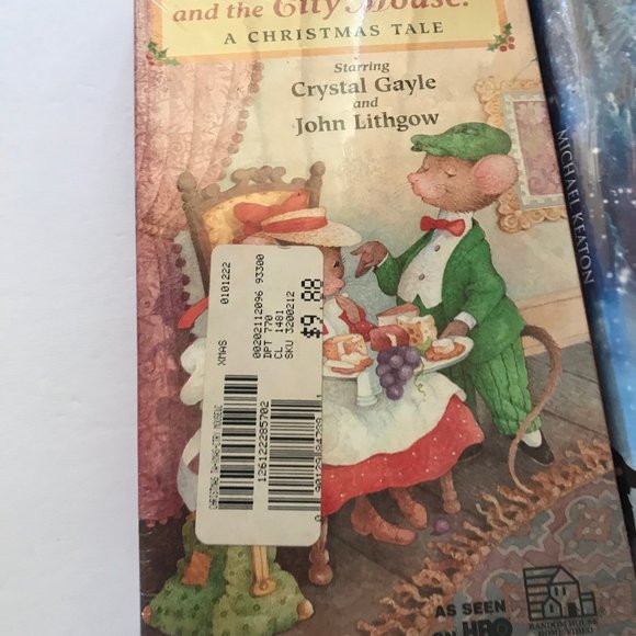 3 sealed vhs tapes- jack frost-touched by an angel- country mouse - Picture 3 of 4